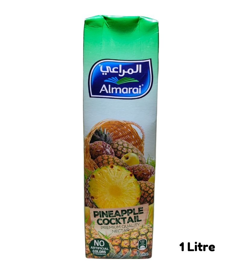 Almarai Pineapple Cocktail Nectar Juice - 1Litre - Image 3