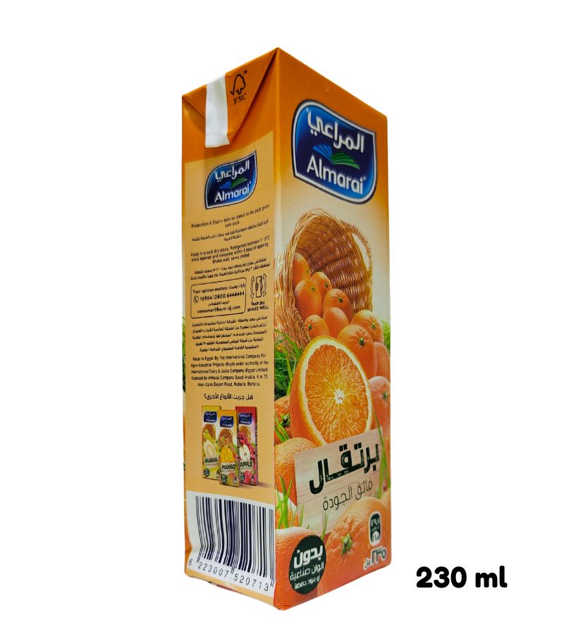 Almarai Orange Nectar Juice - 230ml - Image 2